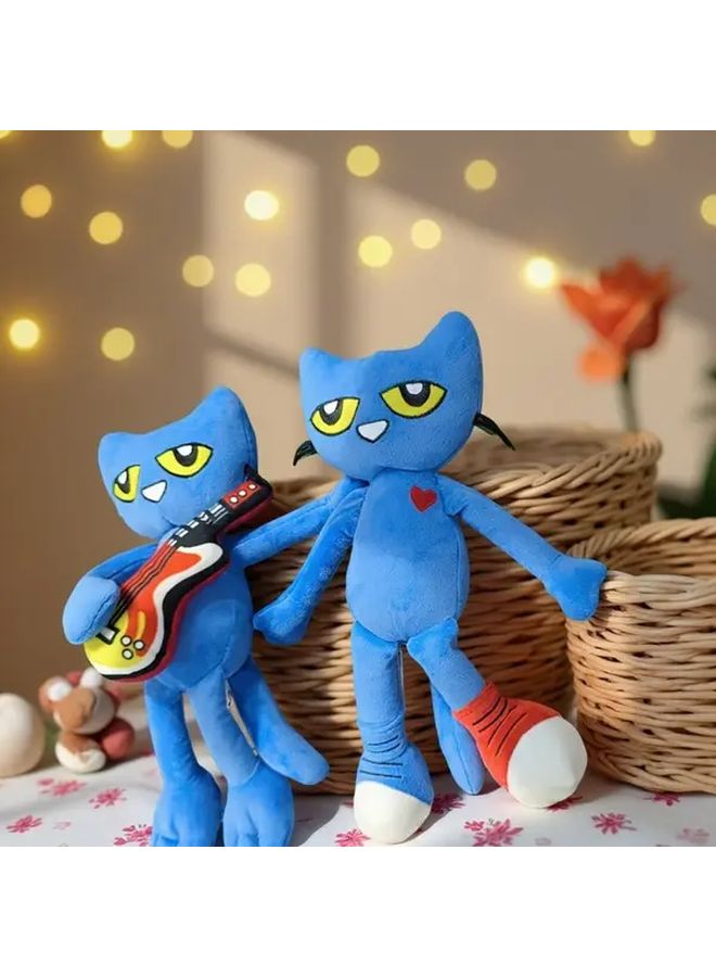 Guitar Cat Plush Toy with Rock Guitar Perfect Holiday Christmas Gift - Image 4
